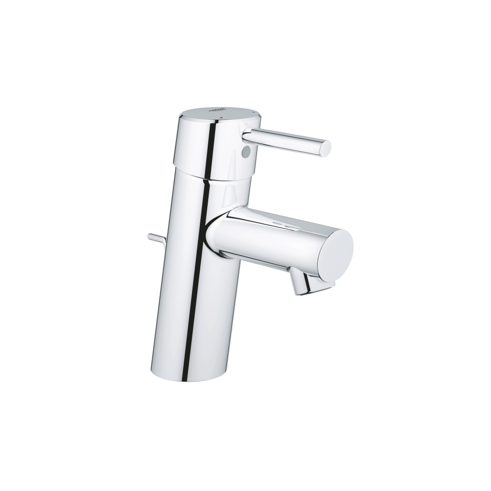 Produktbild för GROHE Concetto tvättställsarmatur med spak och 1 1/4" botten...
