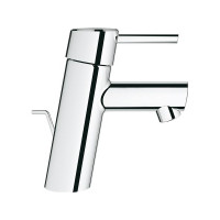 Produktbild för GROHE Concetto tvättställsarmatur med spak och 1 1/4" botten...
