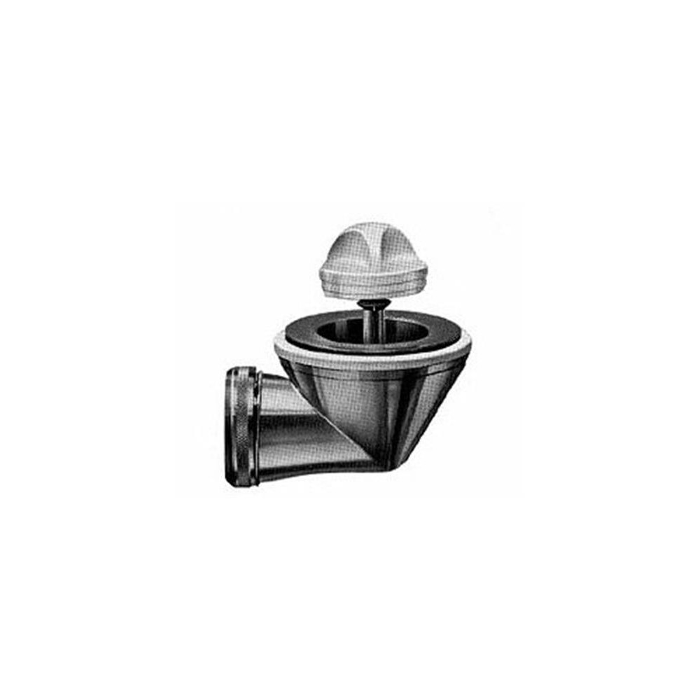 Produktbild för Karfa 1 1/4" vinkelbottenventil Ø70 mm i krom för badkar. In...