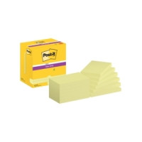 Produktbild för Post-it Super Sticky Notes Canary Yellow, 76 mm x 127 mm, pa...