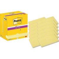 Produktbild för Post-it Super Sticky Notes Canary Yellow, 76 mm x 127 mm, pa...