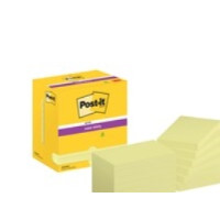 Produktbild för Post-it Super Sticky Notes Canary Yellow, 76 mm x 127 mm, pa...