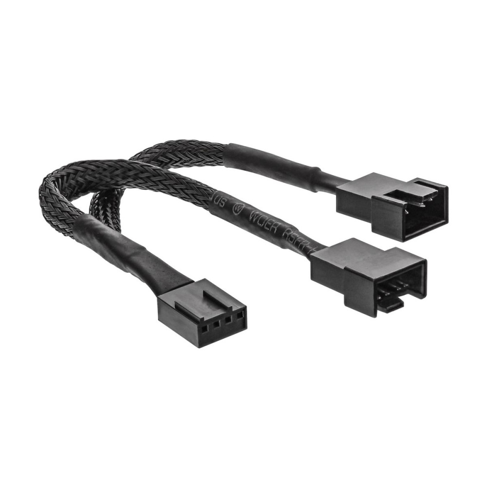 Produktbild för InLine Y-cable - strömdelare för fläkt - 4-stifts PWM till 4-stifts PWM - 15 cm