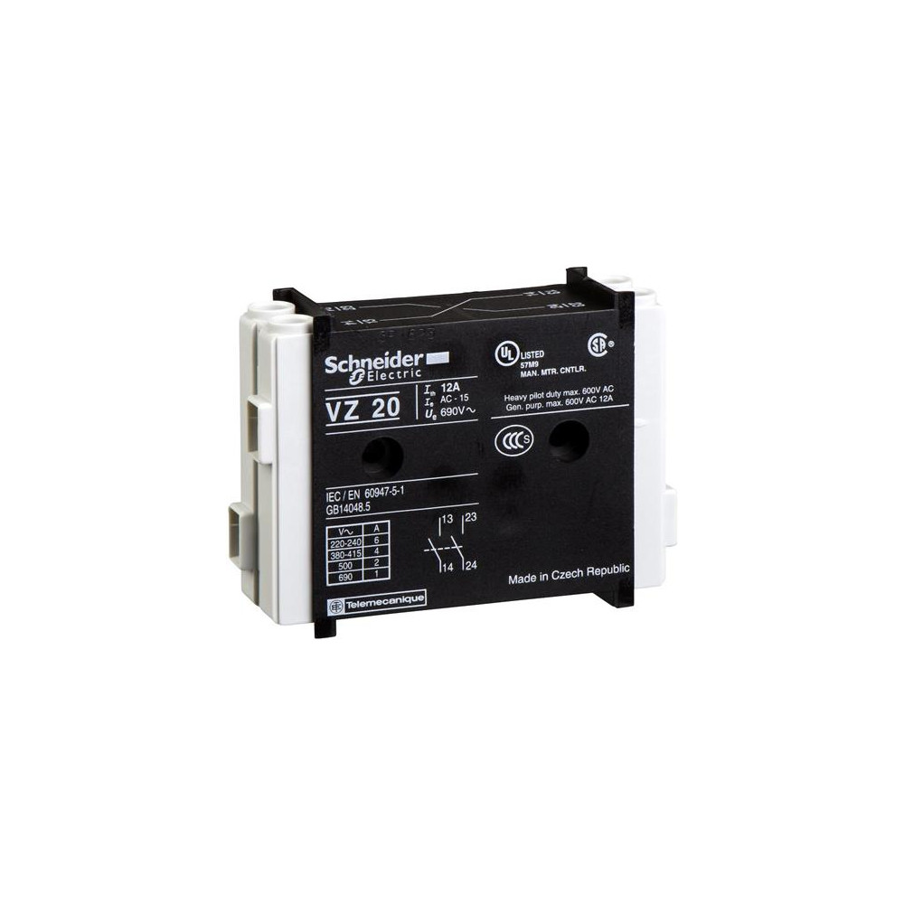 Produktbild för Schneider Electric VZ7, 20 mm, 48,5 mm, 65 mm, Brun, V2 V5 V...