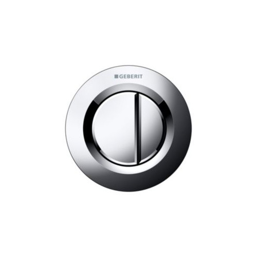 GEBERIT Geberit Omega01 blankförkromad fjärrstyrd pneumatisk spolsty...