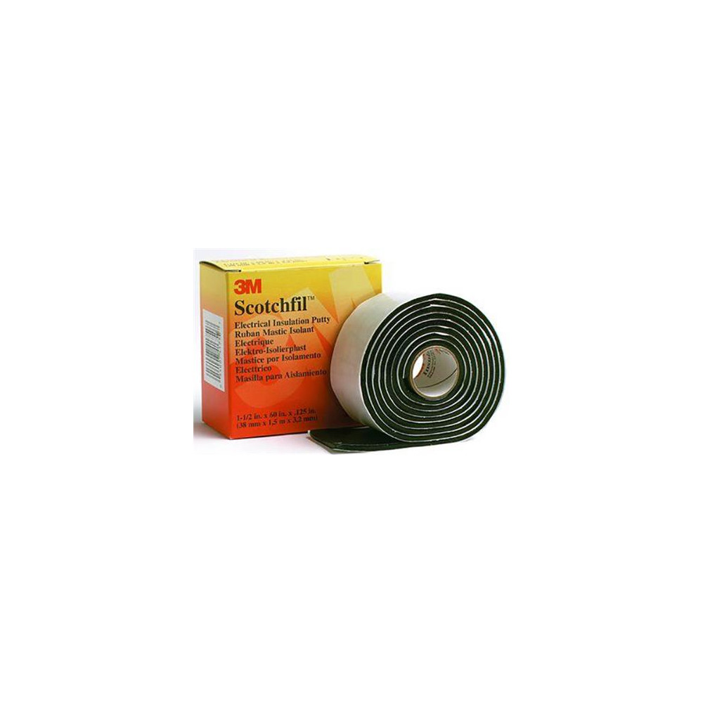 Produktbild för 3M 80610833727, Svart, Gummi, 575 V, 1524 m, 38 mm, 3,175 mm