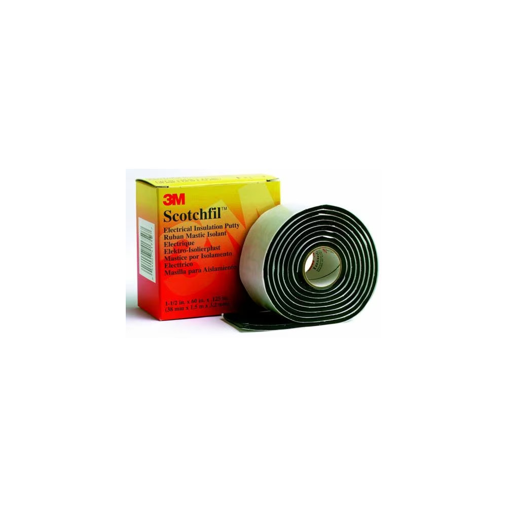 Produktbild för 3M 80610833727, Svart, Gummi, 575 V, 1524 m, 38 mm, 3,175 mm