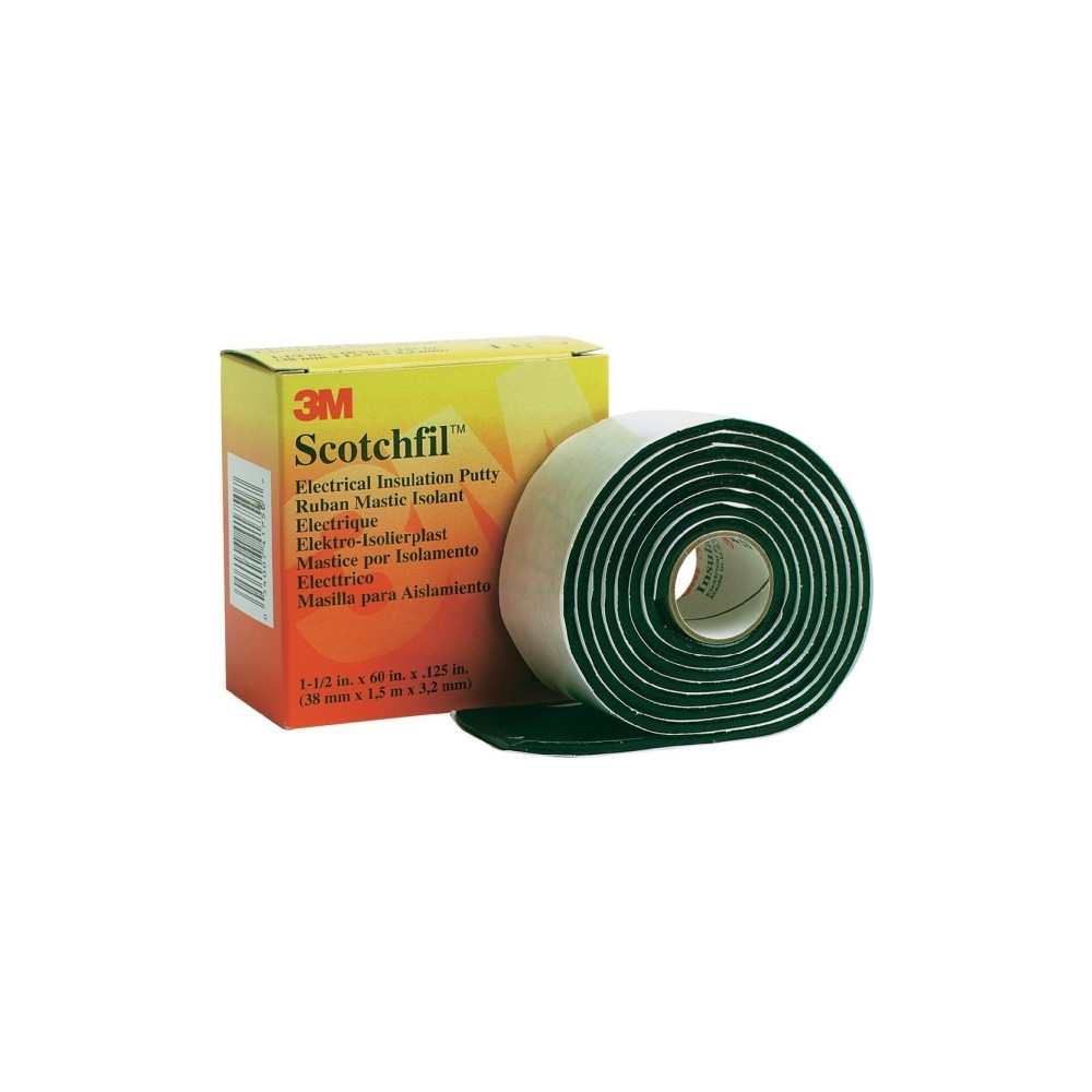 Produktbild för 3M 80610833727, Svart, Gummi, 575 V, 1524 m, 38 mm, 3,175 mm
