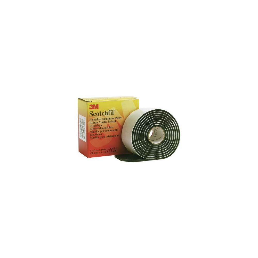 Produktbild för 3M 80610833727, Svart, Gummi, 575 V, 1524 m, 38 mm, 3,175 mm