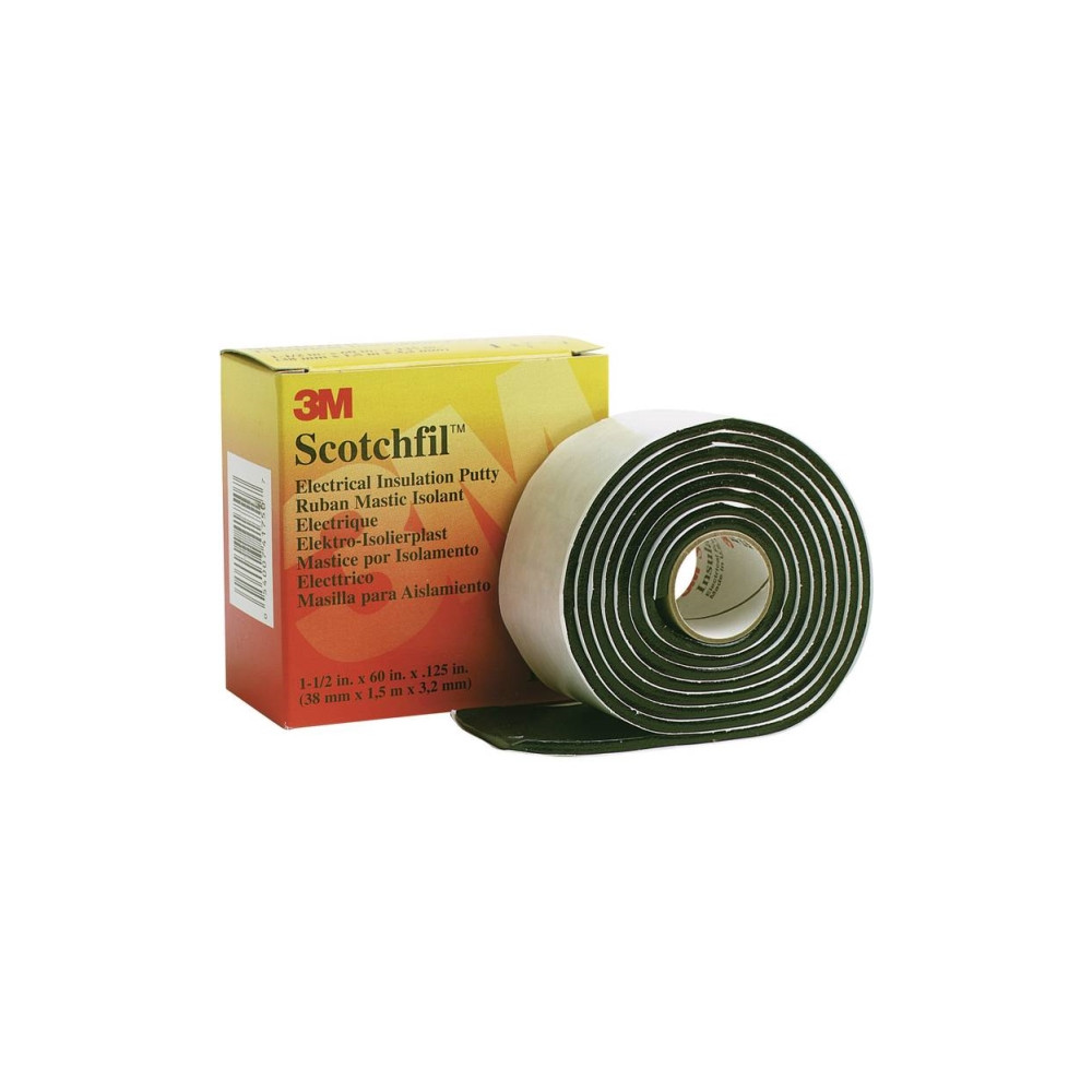 Produktbild för 3M 80610833727, Svart, Gummi, 575 V, 1524 m, 38 mm, 3,175 mm