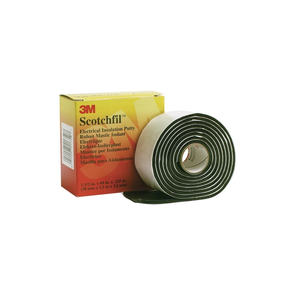 Produktbild för 3M 80610833727, Svart, Gummi, 575 V, 1524 m, 38 mm, 3,175 mm