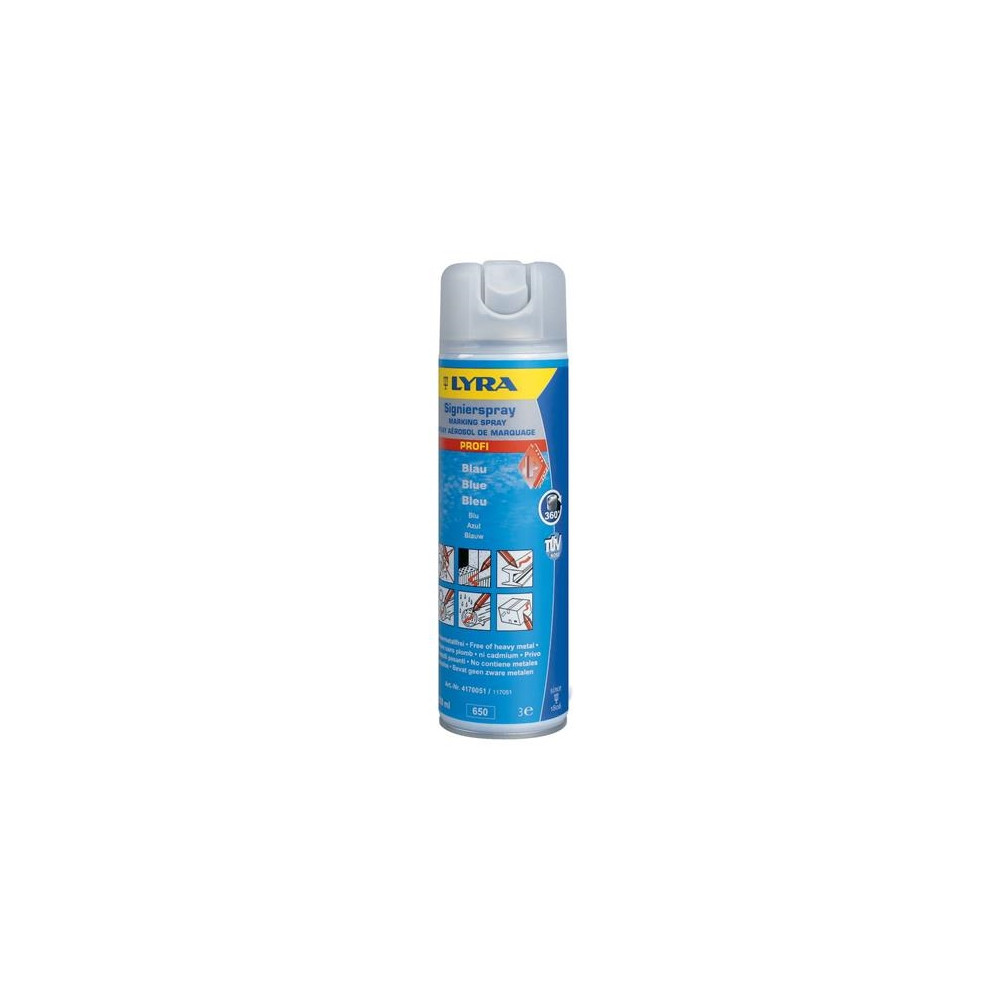 Produktbild för Lyra markeringsspray blå