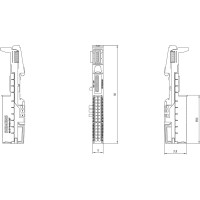 Produktbild för Siemens 6ES7193-6BP40-0BA1, Multifärg, 60 g, 1 styck, 42 mm,...