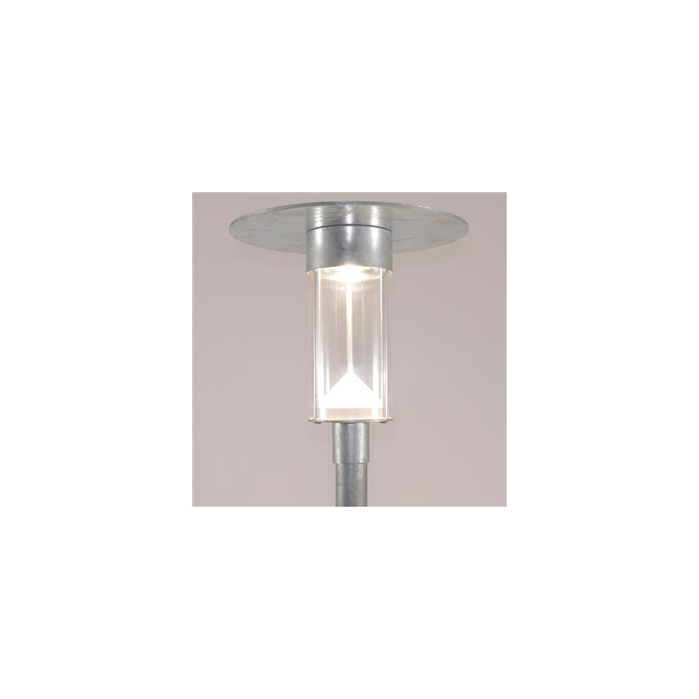 Produktbild för DeKaLED G5 parkarmatur för Ø60mm stolpe, galvaniserad LED DL...