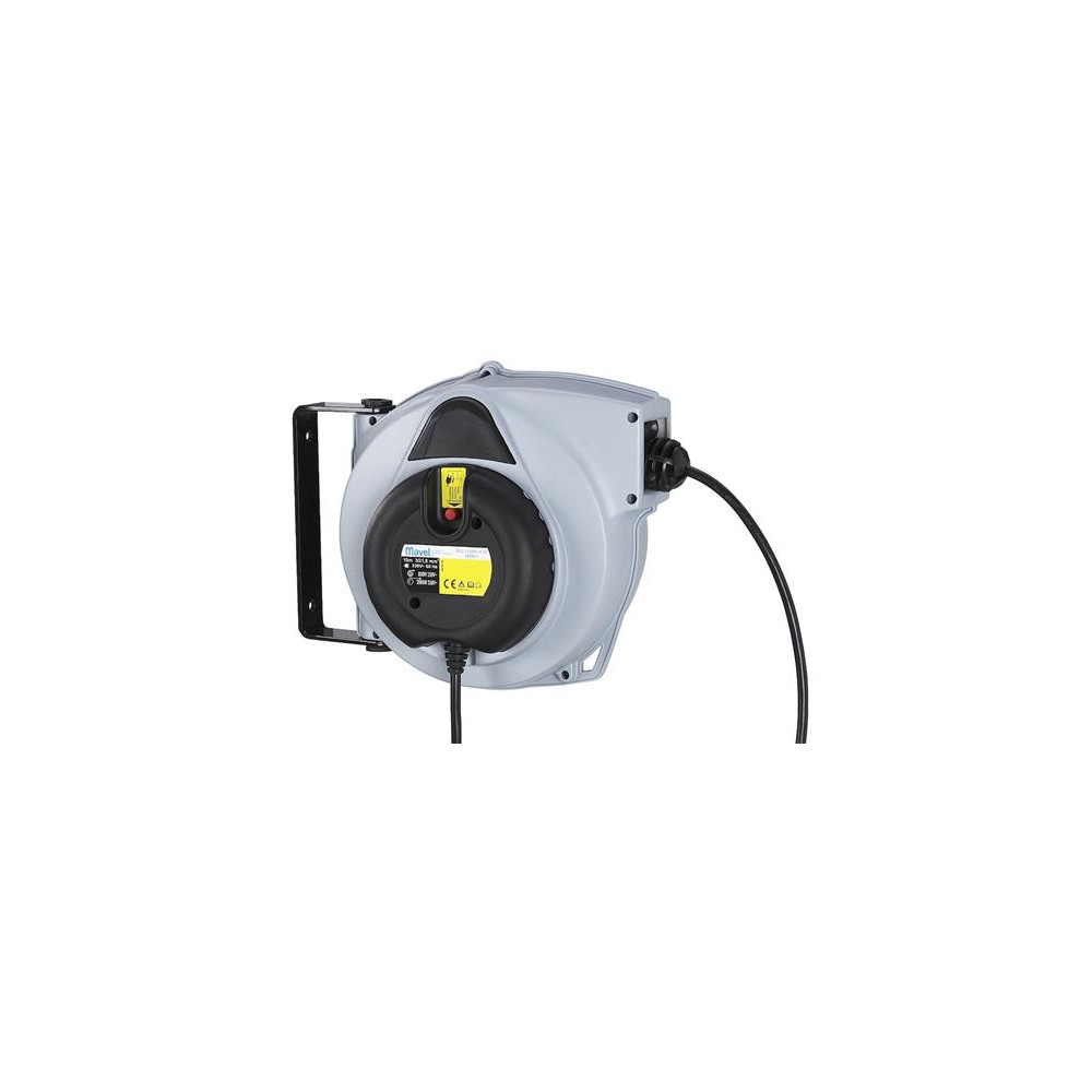 Produktbild för Kabelrulle Mavel 3X1,5 mm2, 10m med långsam automatisk uppru...