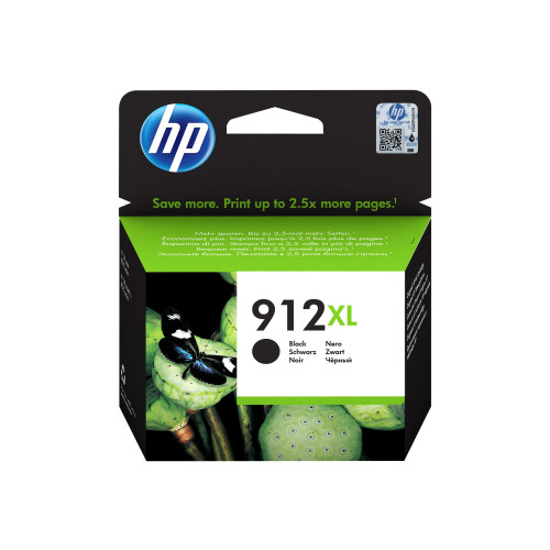HP HP 912XL - Lång livslängd - svart - original - bläckpatron