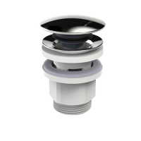 Produktbild för Oras komplett 1 1/4" Push Up krom/komposit bottenventil för...
