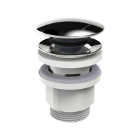Produktbild för Oras komplett 1 1/4" Push Up krom/komposit bottenventil för...
