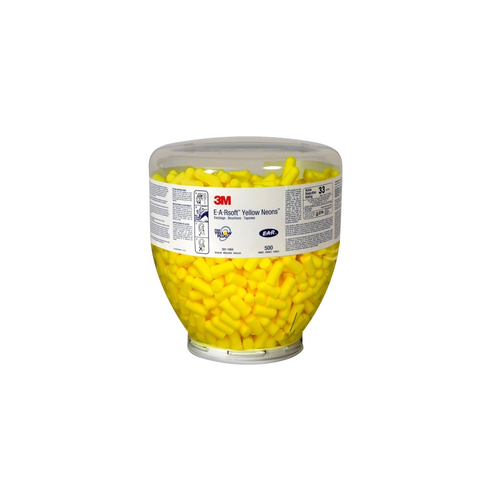 Produktbild för Ørepropper 3M Ear Soft yellow neons, refill