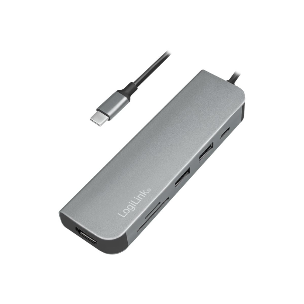 Produktbild för LogiLink USB-C Multifunction Hub - dockningsstation - USB-C 3.2 - HDMI