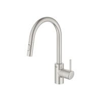Produktbild för GROHE Concetto, Öppnas utåt, Rostfritt stål, Hävarm, Single,...