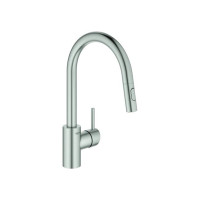 Produktbild för GROHE Concetto, Öppnas utåt, Rostfritt stål, Hävarm, Single,...