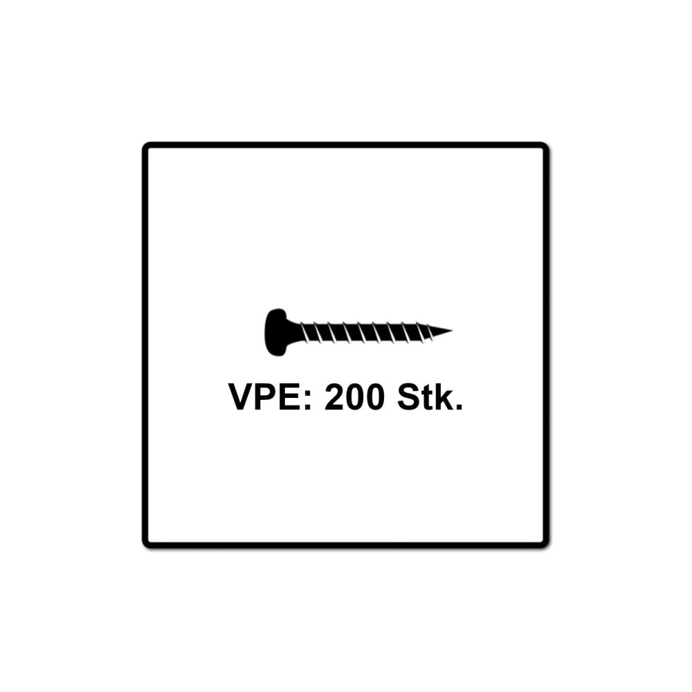 Produktbild för Fischer 670237, Skruv, Metall, Trä, Allmän användning, Helt...