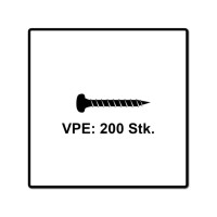 Produktbild för Fischer 670237, Skruv, Metall, Trä, Allmän användning, Helt...