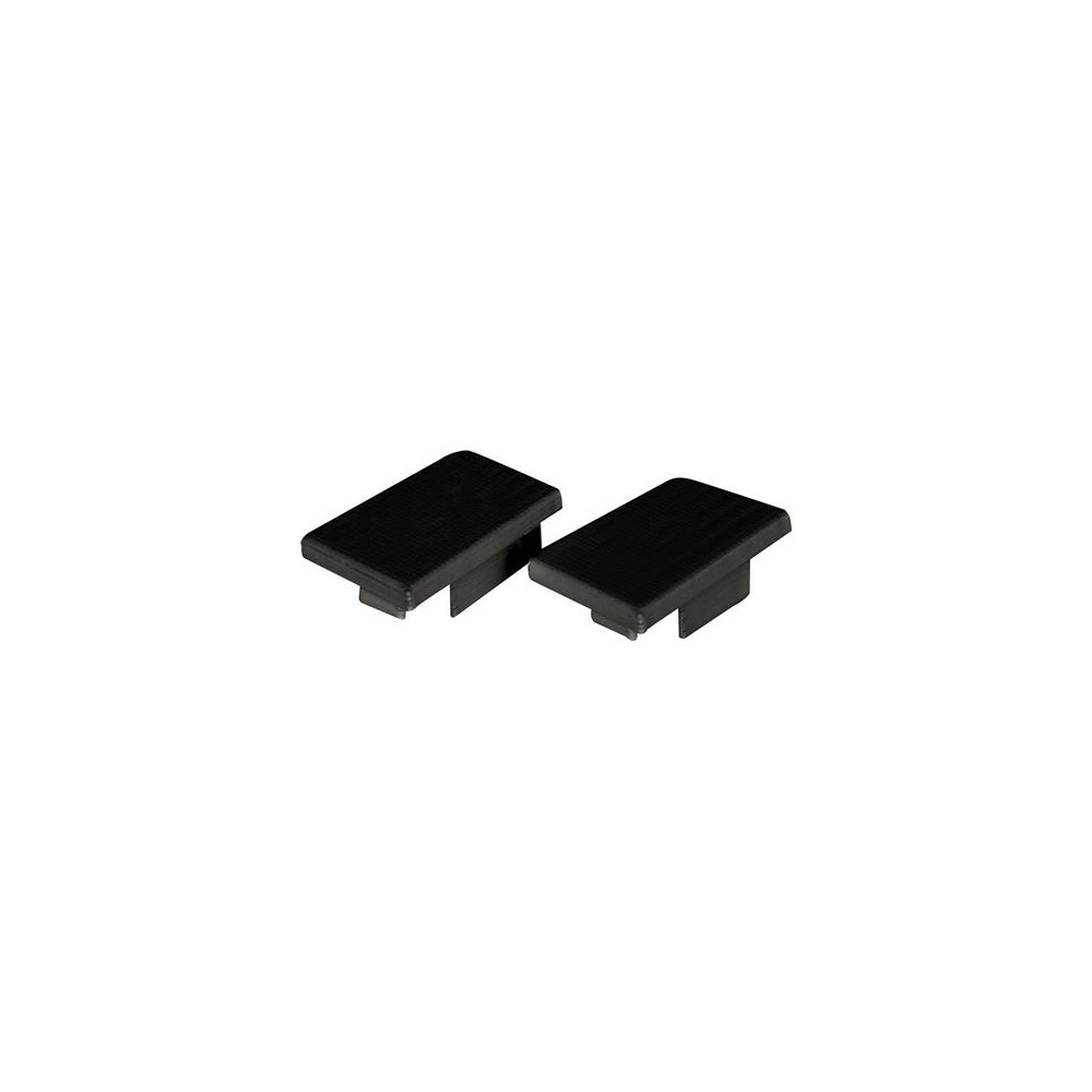 Produktbild för Ändstycke Art Low svart 2 st. till E-7504024 profil Art Low...