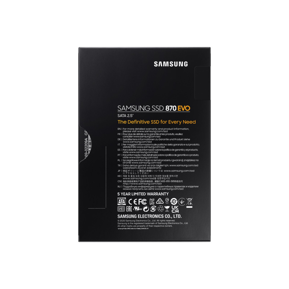 Produktbild för Samsung 870 EVO MZ-77E2T0B - SSD - 2 TB - SATA 6Gb/s