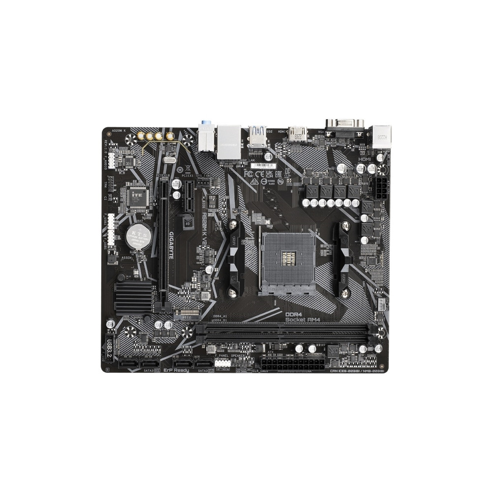Produktbild för Gigabyte A520M K V2 - 1.0 - moderkort - micro ATX - Socket AM4 - AMD A520