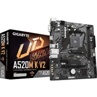 Produktbild för Gigabyte A520M K V2 - 1.0 - moderkort - micro ATX - Socket AM4 - AMD A520