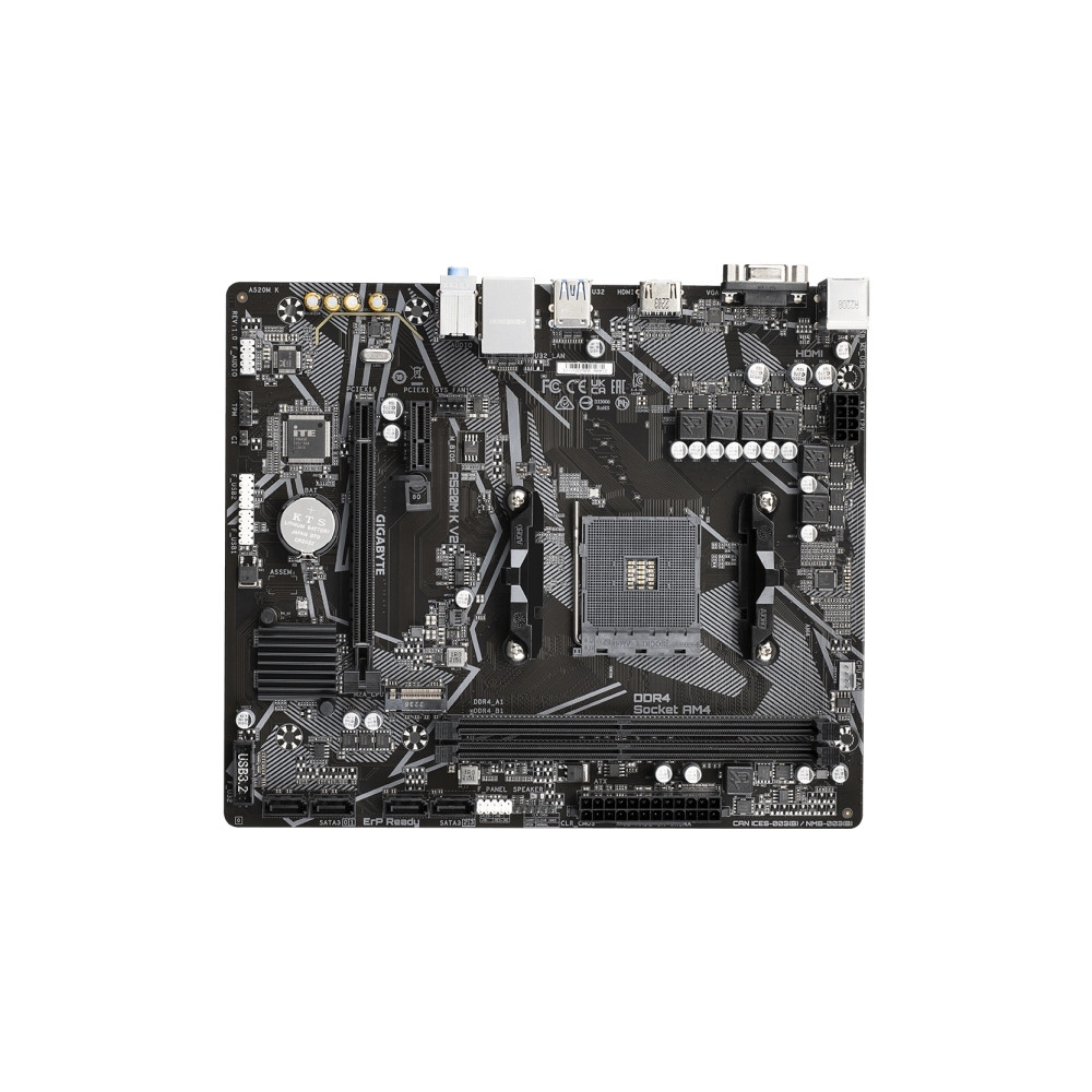 Produktbild för Gigabyte A520M K V2 - 1.0 - moderkort - micro ATX - Socket AM4 - AMD A520