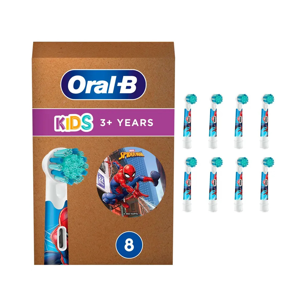 Produktbild för Oral-B Kids Spiderman tandborsthuvuden
