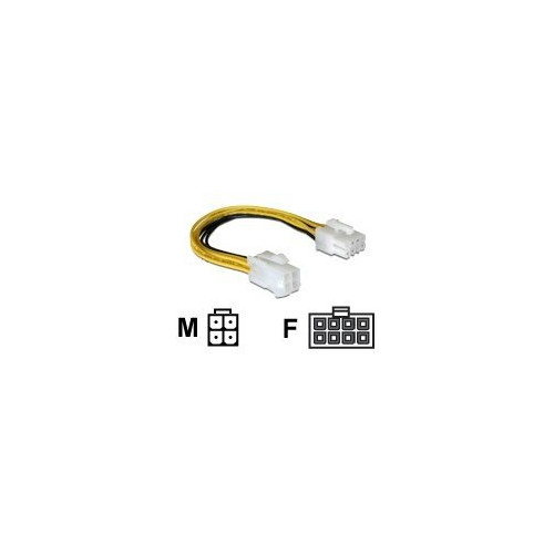 DeLOCK Delock - adapter för effektkontakt - 4 pin ATX12V till 8-stifts EPS12V - 15 cm