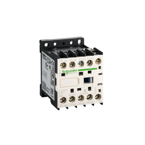 SCHNEIDER ELECTRIC Schneider Electric TeSys K control relay, Svart, Vit, 230 V,...