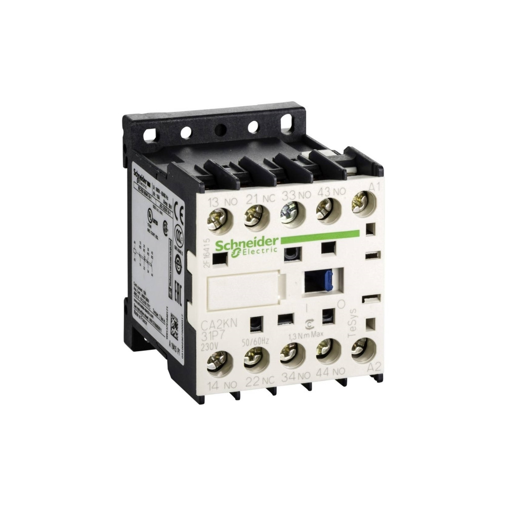Produktbild för Schneider Electric TeSys K control relay, Svart, Vit, 230 V,...
