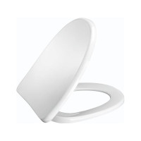 Produktbild för Pressalit 754 vit toalettlock/sits med soft close inkl. fast...