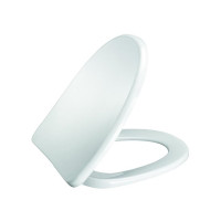 Produktbild för Pressalit 754 vit toalettlock/sits med soft close inkl. fast...