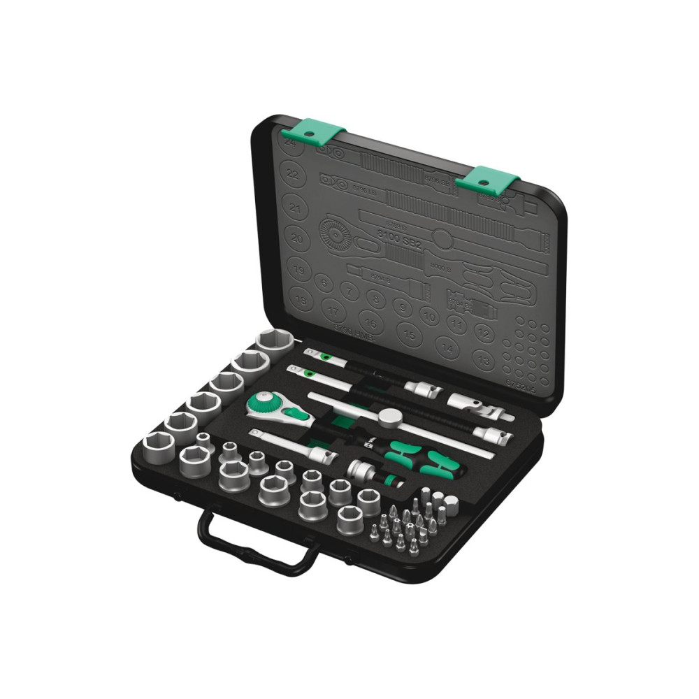 Produktbild för Wera Zyklop 8100 SB 2 - ratcheting torque wrench with bit and socket set - 43 delar