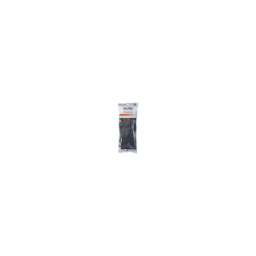 Produktbild för Kemihandsker, OX-ON® Chemical Comfort 6301, sort, str. 10, 1...