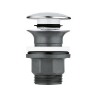 Produktbild för GROHE Bottenventil med push-open