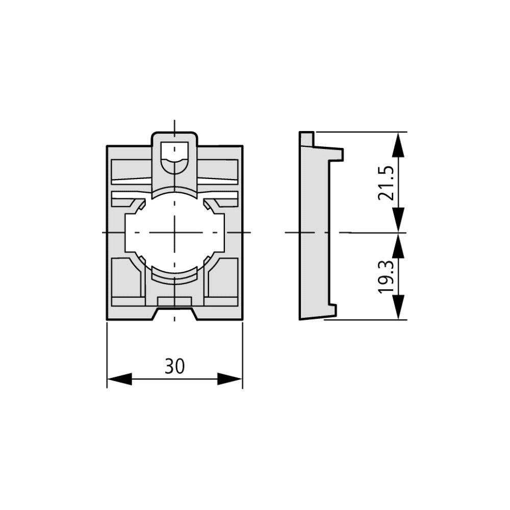Produktbild för Eaton M22-A, Svart, IEC/EN 60947-5 UL 508 CSA-C22.2 No. 14-0...
