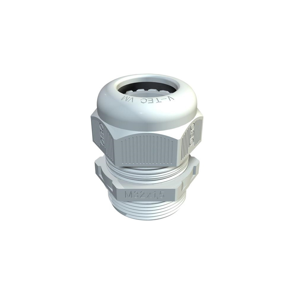 Produktbild för OBO Bettermann 2022872 kabelinföring 1,5 mm plast, PA ljusgr...