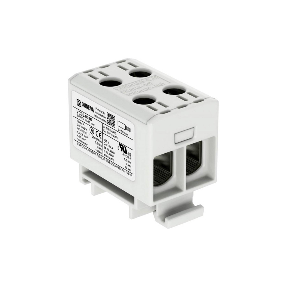 Produktbild för OTL-isolerad universal klämma aluminium/koppar 2*(1,5-50) mm...