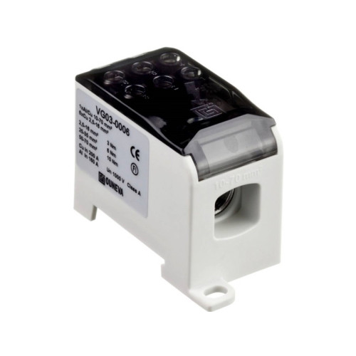 Ouneva Oy OJL distributionsblock 200A, ingång Al/Cu 10-70 mm2, utgång...
