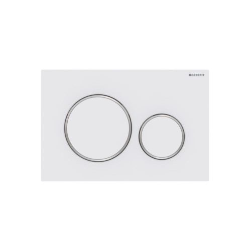 GEBERIT Geberit 115.882.JT.1, Spolplatta, Vit, Krom, Geberit, 246 mm...