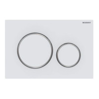 Produktbild för Geberit 115.882.JT.1, Spolplatta, Vit, Krom, Geberit, 246 mm...