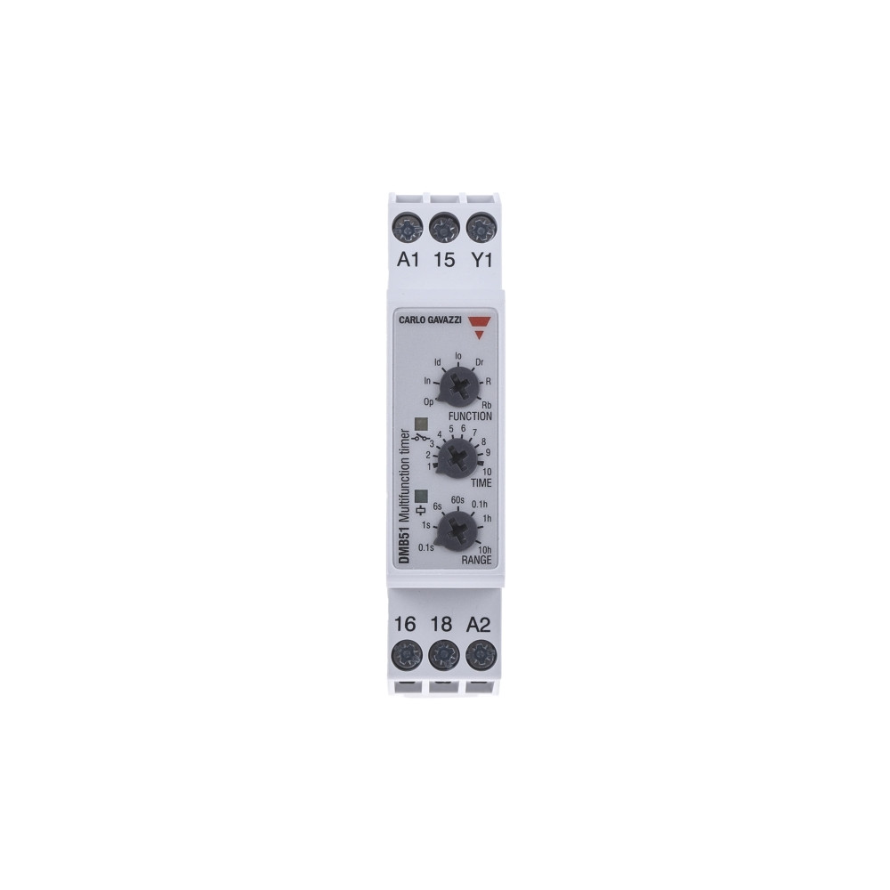Produktbild för CARLO GAVAZZI Multifunktionstimer, 1CO flytande 5A, 250VAC,...