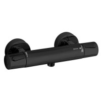 Produktbild för Damixa Silhouet TMC termostatarmatur matsort inkl. rosetter...
